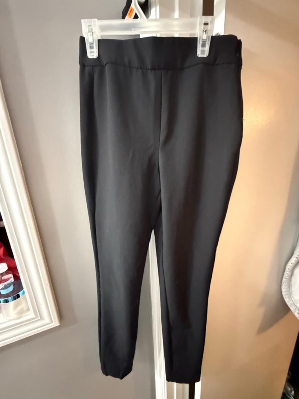 Express Black Ponte Ankle Slim Pants